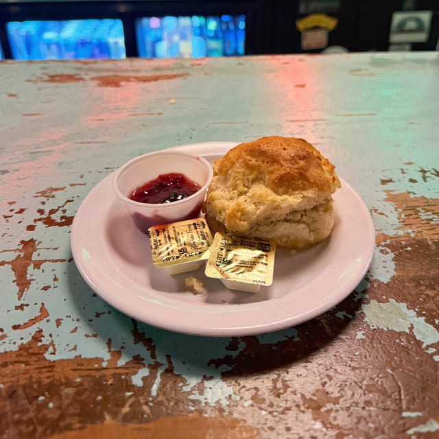 Cathead Biscuit with Jam.